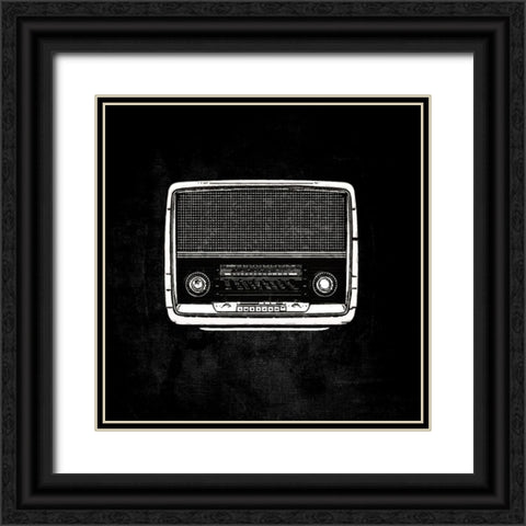 Ghost Radio II Black Ornate Wood Framed Art Print with Double Matting by Smith, Karen