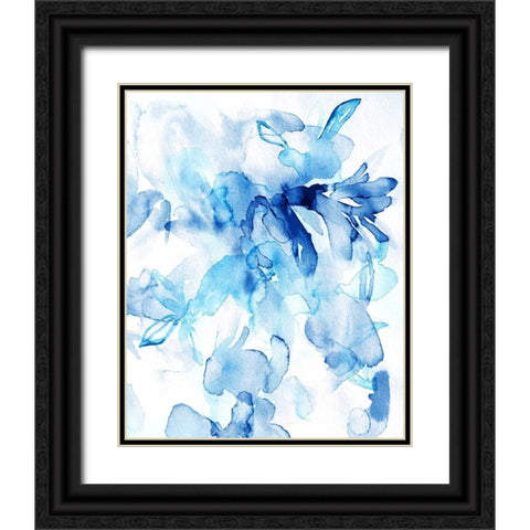 Lullaby Blue II Black Ornate Wood Framed Art Print with Double Matting by Bainbridge, Hope