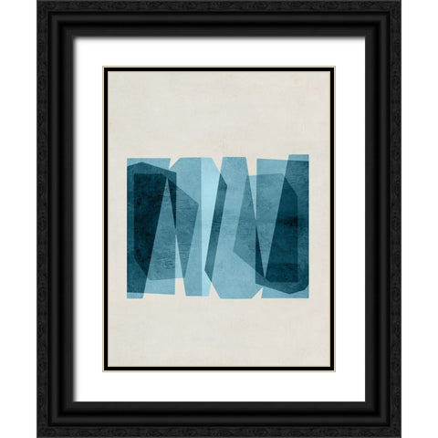 Bolds of Blue III  Black Ornate Wood Framed Art Print with Double Matting by Hogan, Aoibhne