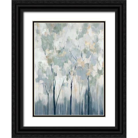 Blue Forest Adventure II  Black Ornate Wood Framed Art Print with Double Matting by Ian C