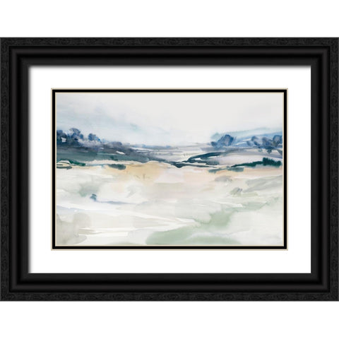 Gleaming Basin  Black Ornate Wood Framed Art Print with Double Matting by Ian C
