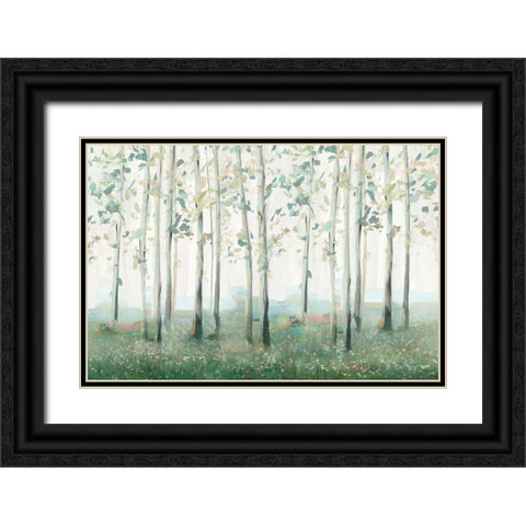 Wildflower Forest Black Ornate Wood Framed Art Print with Double Matting by Ian C