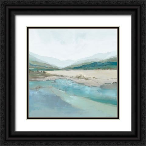 Misty Mornings Black Ornate Wood Framed Art Print with Double Matting by Ian C
