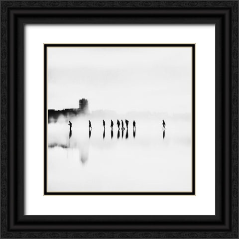 A Long Walk Black Ornate Wood Framed Art Print with Double Matting by Beddoes, Ingrid