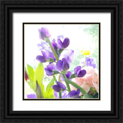 Purple Passion Black Ornate Wood Framed Art Print with Double Matting by Stalus, Judy