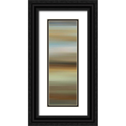 Abstract Horizon II Black Ornate Wood Framed Art Print with Double Matting by McMasters, James