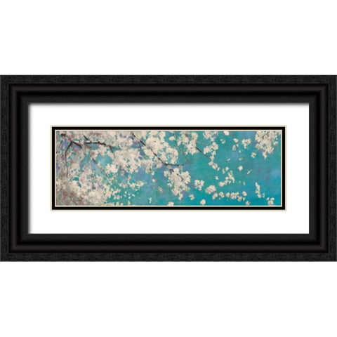 Osaka Blue II Black Ornate Wood Framed Art Print with Double Matting by Jensen, Asia