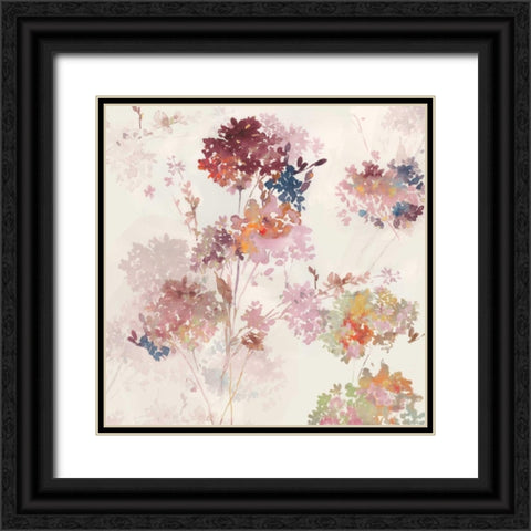 Sweet Hydrangea III Black Ornate Wood Framed Art Print with Double Matting by Jensen, Asia
