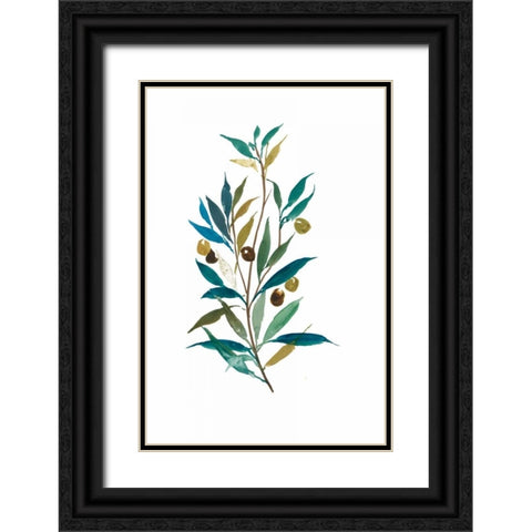 Olive II Black Ornate Wood Framed Art Print with Double Matting by Jensen, Asia