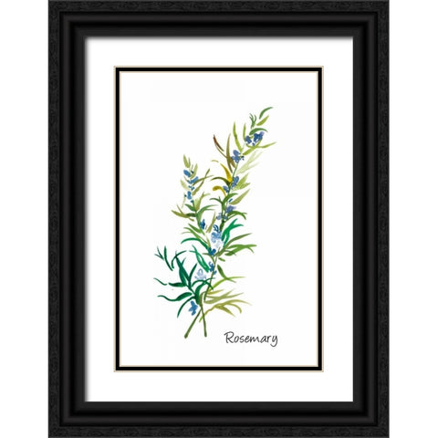 Rosemary II Black Ornate Wood Framed Art Print with Double Matting by Jensen, Asia