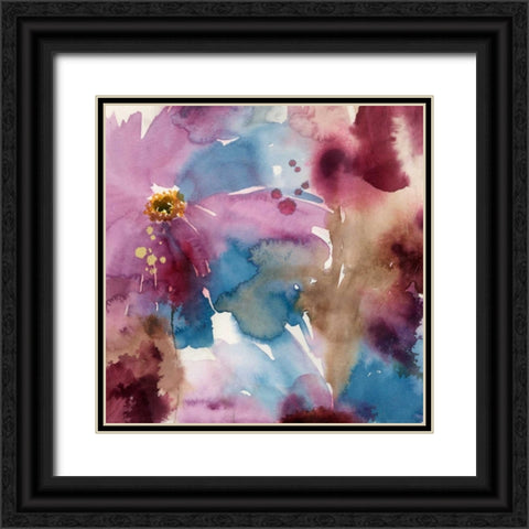 Laval I Black Ornate Wood Framed Art Print with Double Matting by Jensen, Asia