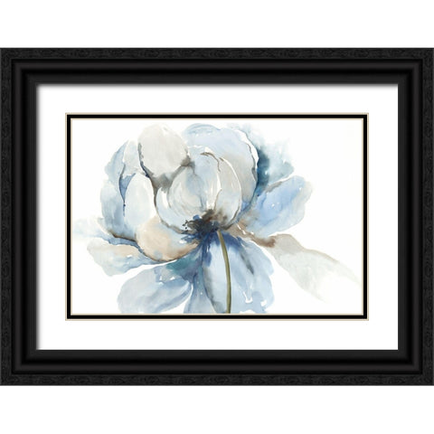 Blue Blub Flower  Black Ornate Wood Framed Art Print with Double Matting by Jensen, Asia