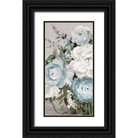 Summer Meadow Bouquet I Black Ornate Wood Framed Art Print with Double Matting by Jensen, Asia