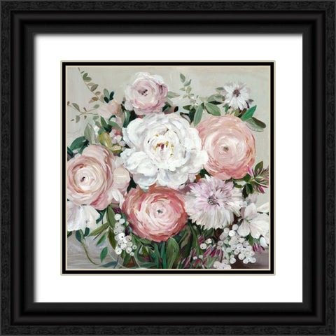 Radiant Summer Blossoms Black Ornate Wood Framed Art Print with Double Matting by Jensen, Asia
