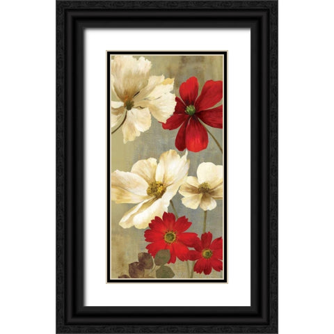 Springerle Florals I Black Ornate Wood Framed Art Print with Double Matting by Jensen, Asia