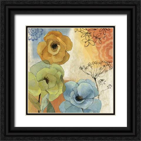 Isabelle Black Ornate Wood Framed Art Print with Double Matting by Jensen, Asia