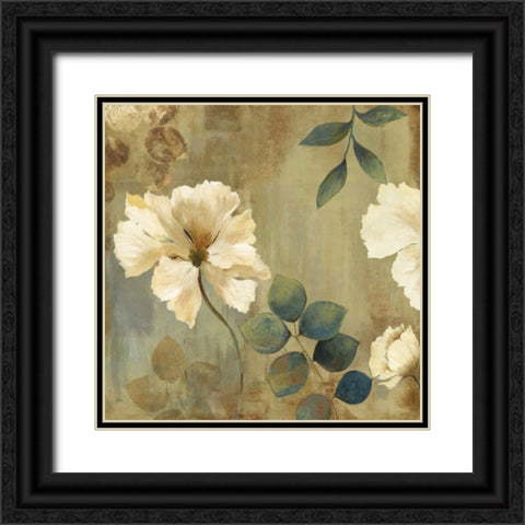 Golden Space I Black Ornate Wood Framed Art Print with Double Matting by Jensen, Asia