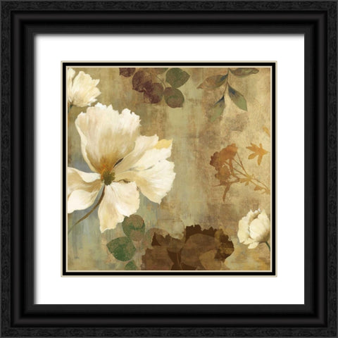 Golden Space II Black Ornate Wood Framed Art Print with Double Matting by Jensen, Asia