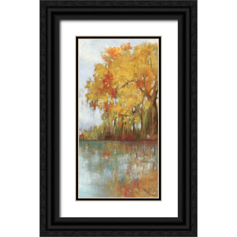 Forest Reflection I Black Ornate Wood Framed Art Print with Double Matting by Jensen, Asia