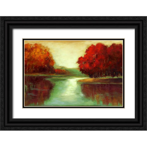 Vanilla Sky Black Ornate Wood Framed Art Print with Double Matting by Jensen, Asia