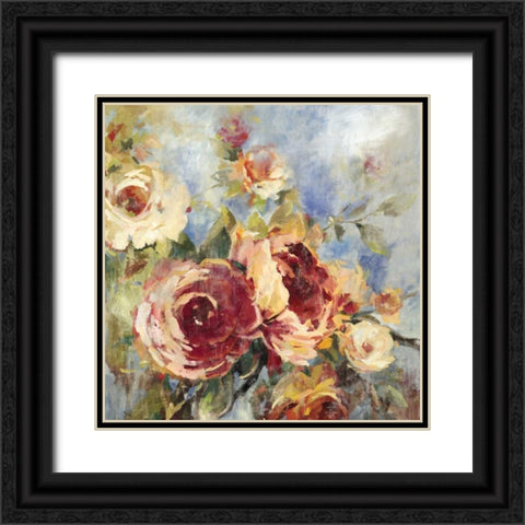 Vintage Black Ornate Wood Framed Art Print with Double Matting by Jensen, Asia