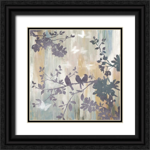 Mist Foliage I Black Ornate Wood Framed Art Print with Double Matting by Jensen, Asia