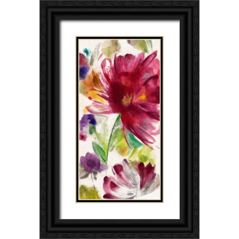 Garden Whisper I Black Ornate Wood Framed Art Print with Double Matting by Jensen, Asia