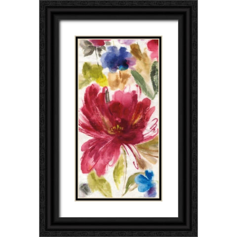 Garden Whisper II Black Ornate Wood Framed Art Print with Double Matting by Jensen, Asia