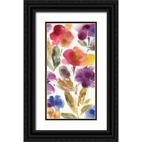 Charm I Black Ornate Wood Framed Art Print with Double Matting by Jensen, Asia