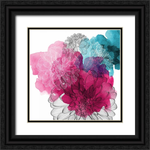 Tripping on Love Black Ornate Wood Framed Art Print with Double Matting by Calaguiro, Kevin