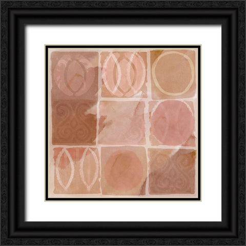 Terra Rosa I Black Ornate Wood Framed Art Print with Double Matting by Kouta, Flora