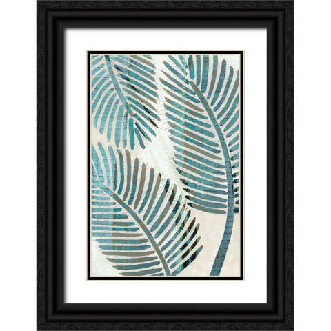 Limewash Palm IV Black Ornate Wood Framed Art Print with Double Matting by Kouta, Flora