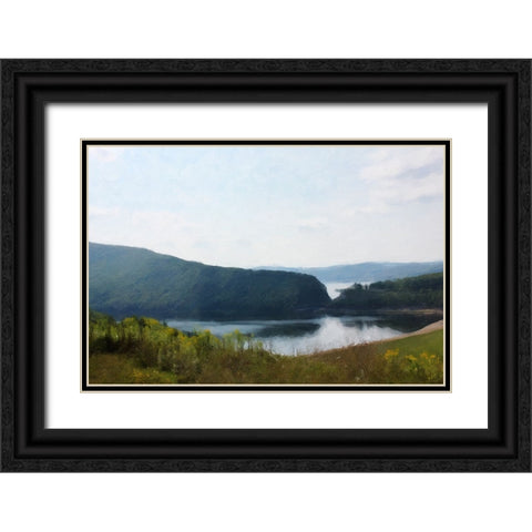 Misty Morning Black Ornate Wood Framed Art Print with Double Matting by Curinga, Kim