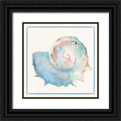 Seashell Serenade II Black Ornate Wood Framed Art Print with Double Matting by Lily K