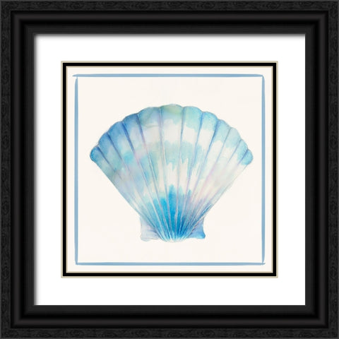 Seashell Serenade III Black Ornate Wood Framed Art Print with Double Matting by Lily K