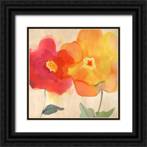 So Joyful II Black Ornate Wood Framed Art Print with Double Matting by Berg, Margaret