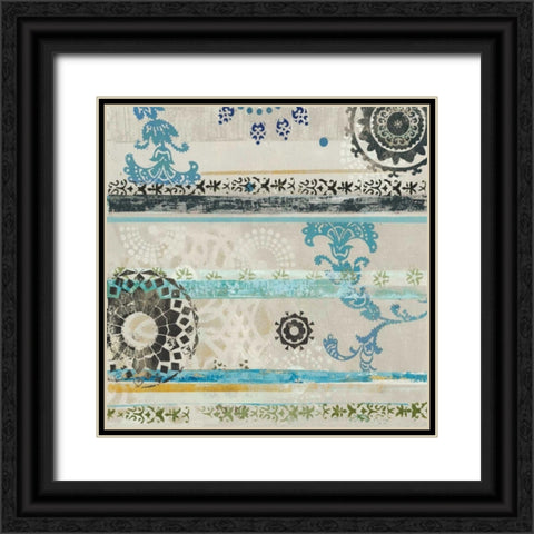 Noble II Black Ornate Wood Framed Art Print with Double Matting by Woods, Maya