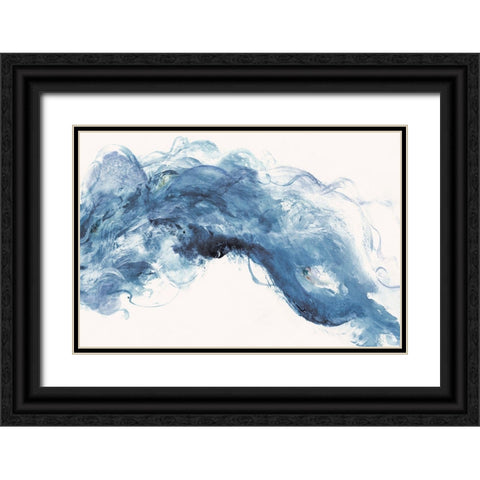 Blue Haze  Black Ornate Wood Framed Art Print with Double Matting by Woods, Maya
