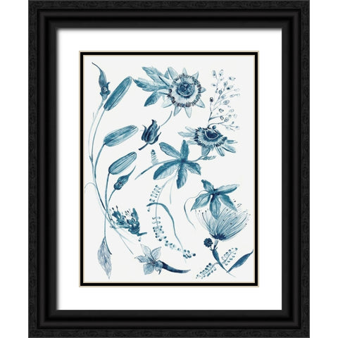 Jacobeen I  Black Ornate Wood Framed Art Print with Double Matting by Woods, Maya