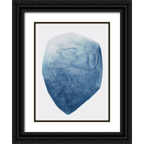 Luminous Blue I  Black Ornate Wood Framed Art Print with Double Matting by Woods, Maya