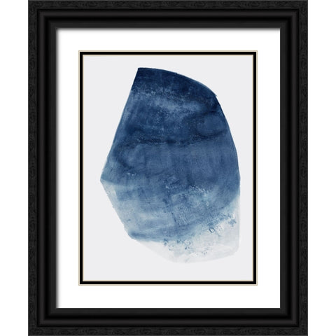 Luminous Blue II  Black Ornate Wood Framed Art Print with Double Matting by Woods, Maya