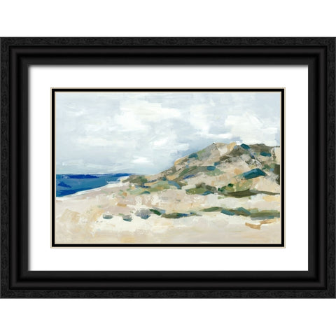 Sunny Beach Dune Black Ornate Wood Framed Art Print with Double Matting by Woods, Maya