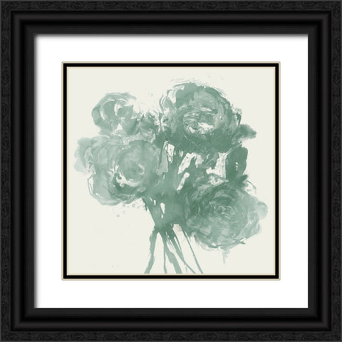 Teal Bundles II Black Ornate Wood Framed Art Print with Double Matting by Woods, Maya