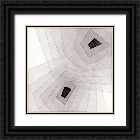 Meld IV  Black Ornate Wood Framed Art Print with Double Matting by Galapon, Nikki