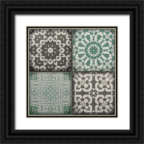 Kitchen Tiles II  Black Ornate Wood Framed Art Print with Double Matting by Haase, Andrea