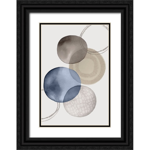 Modern Zen I Black Ornate Wood Framed Art Print with Double Matting by Haase, Andrea
