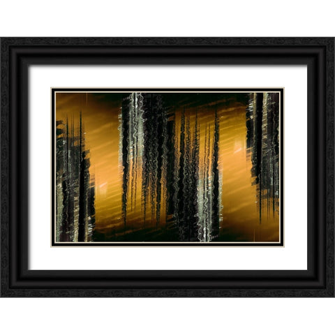 Sunset Swizzle Black Ornate Wood Framed Art Print with Double Matting by Stelfox, Norm