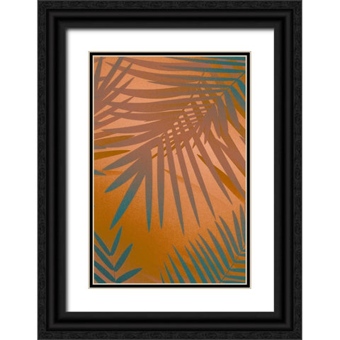 Palm Heat I  Black Ornate Wood Framed Art Print with Double Matting by Stelfox, Norm