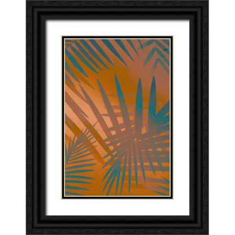 Palm Heat II  Black Ornate Wood Framed Art Print with Double Matting by Stelfox, Norm