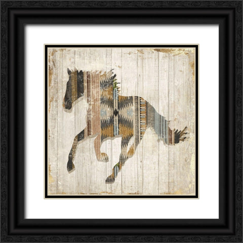 Navaho Horse I  Black Ornate Wood Framed Art Print with Double Matting by Jones, Eli
